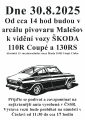 15. mezinárodní sraz Škoda 110R - 30.8.2025 v areálu pivovaru Malešov
